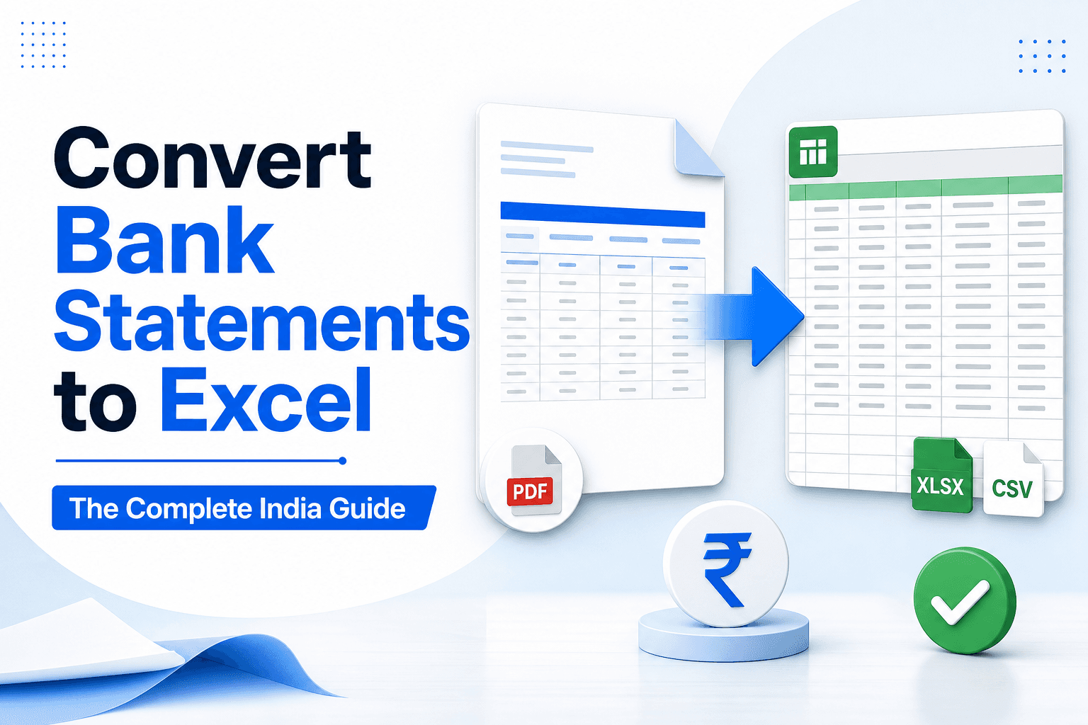 Bank statement PDF converting into an Excel and CSV transaction table
